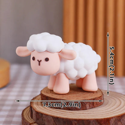Farm Series Cake Topper Lambs Ponies Piglets Chickens Ducks Haystacks for Children's One Year Old Birthday Party Cake Decoration Good Vibrations