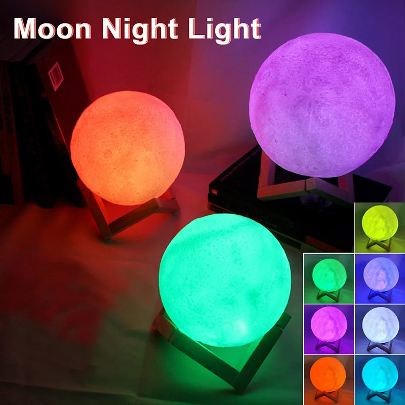 Book Light LED Moon Light Galaxy Light, Moon Night Light, Girl, Boy, Child Birthday Gift, Bedroom Decoration Indoor lighting Good Vibrations