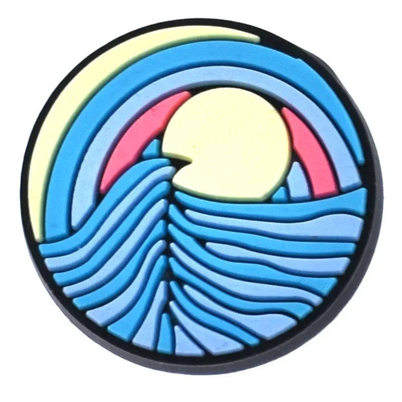 Shoe Charms for Crocs Accessories
 Outing Shoes Charm for Croc Decorations Pins Men Accessory Jeans Woman Clogs Clips Badges Good Vibrations