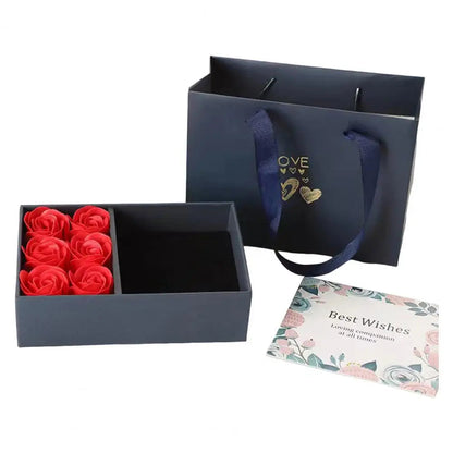 Romantic Rose Set Eternal Roses Gift Box Preserved Flowers Jewelry Box Handcrafted Rose Soap Flowers For Valentine's Day Good Vibrations