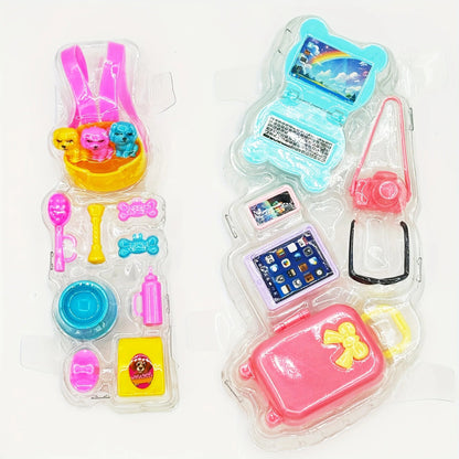 1 Sets Puzzle Toy 30cm Pregnant Big Belly Doll Toy Set Dog Cart Doll Accessories Childbirth Function Set Good Vibrations