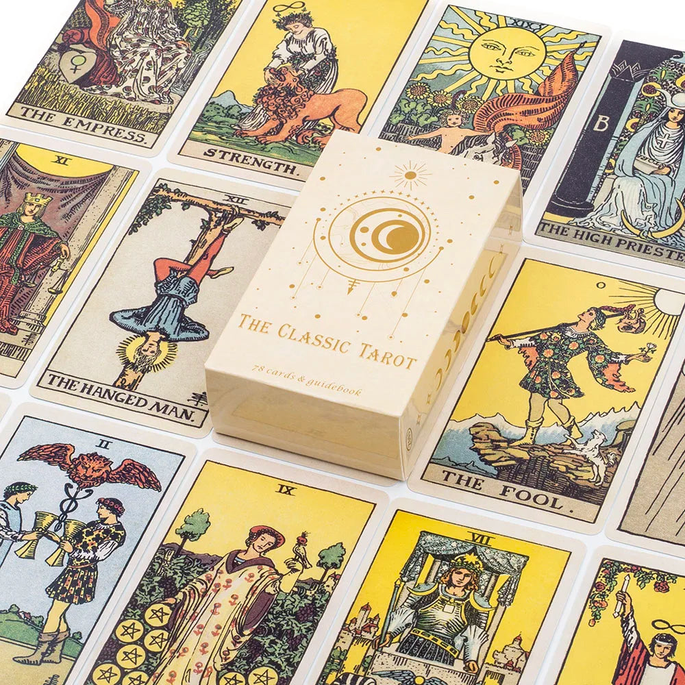 The Classic Tarot Cards Deck 78Pcs For Easy Beginners Fate Fortune Telling Party Tabletop Board Game Toy Good Vibrations