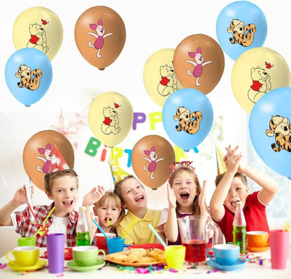 30/20/10pcs Winnie Pooh Theme Birthday Party Latex Balloons Set Blue Yellow Latex Balloon Baby Shower Decoration Supplies Good Vibrations