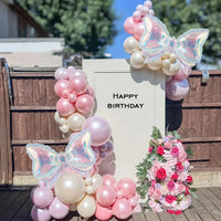 2 Pack Rainbow Transparent Bow Balloons Wedding Gender Reveal Baby Shower Birthday Party Valentine's Day Good Vibrations