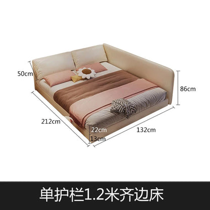 King Size Europian Bed Modern Minimalist Luxury Kids Children Bed Sleeping 180x200 Cama De Lujo Para Dormitorio Home Furniture Good Vibrations