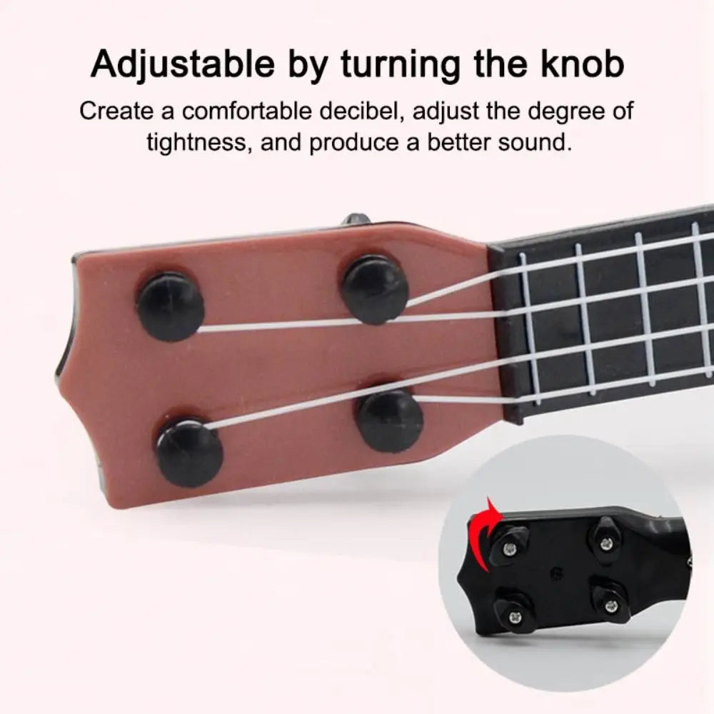 Toys Musical Instrument Entertainment Toys 4 Strings Classical Ukulele Small Guitar Toy Educational Toy Musical Instrument Toy Good Vibrations
