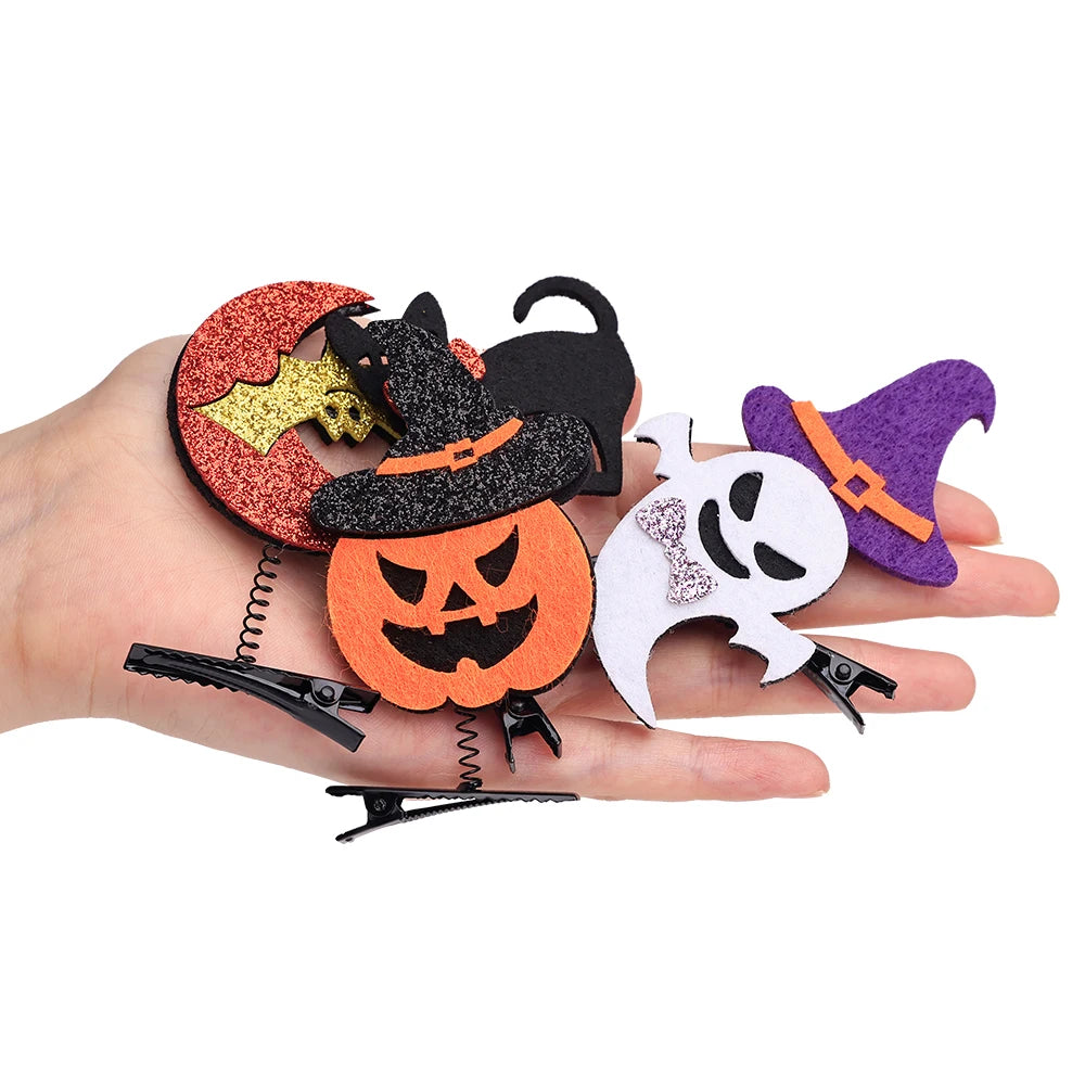 Halloween Styling Hair Accessories Skeleton Claw Hair Clip For Women Girls Accessories Skull Horror Zombie Punk Rock Hairpins Good Vibrations