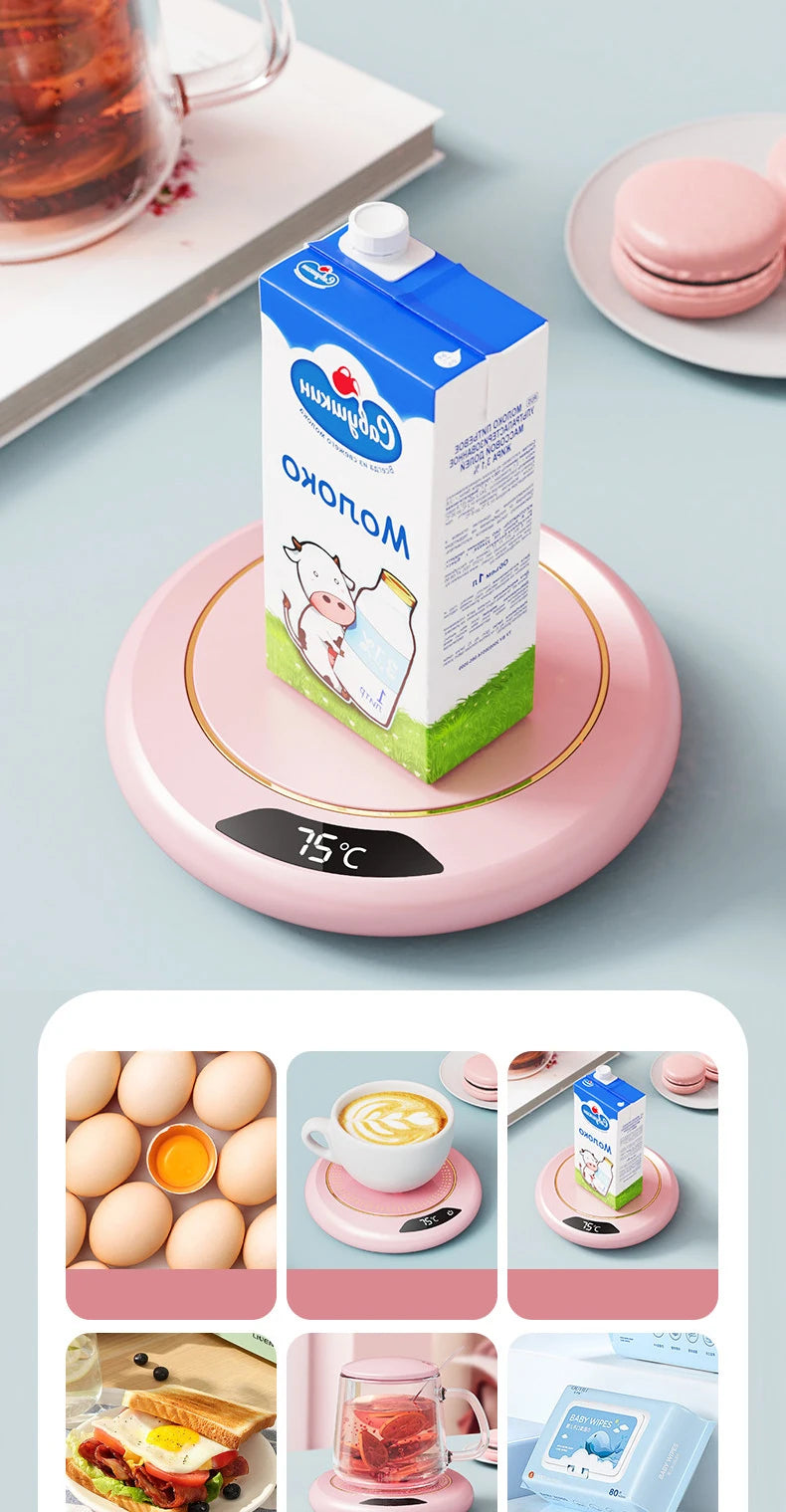 1PC Thermostatic Heating Coaster USB Home Heating Coaster 3-speed Adjustment Heating 55 Degrees Constant Temperature Good Vibrations Adult Super Store
