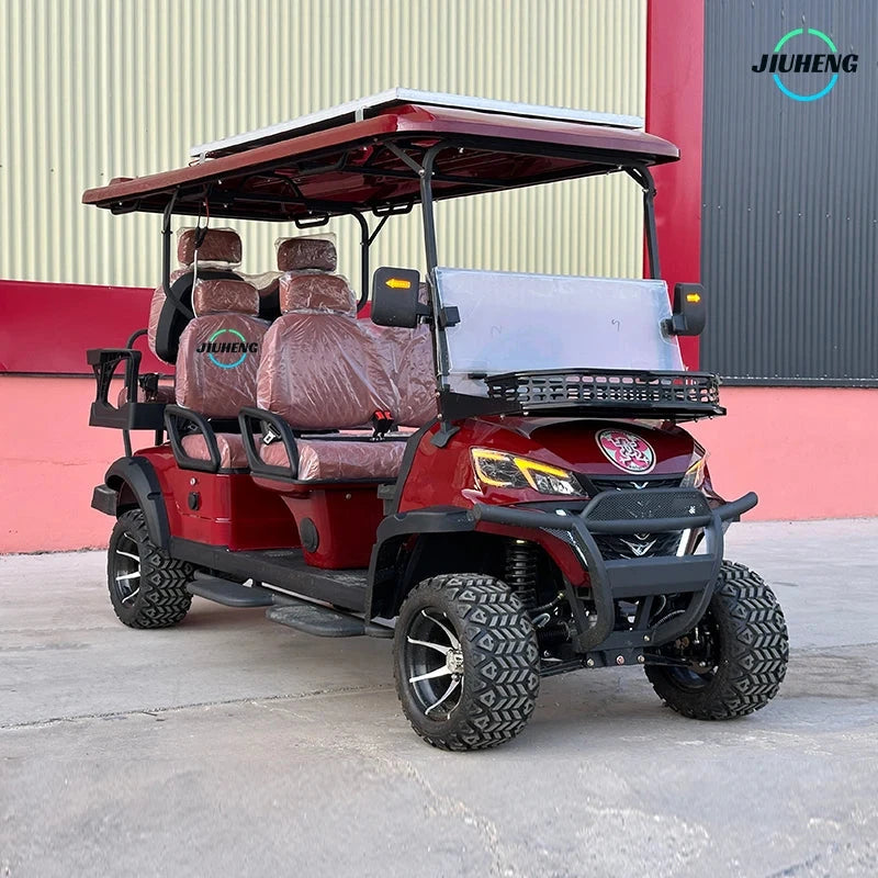 2025 New 48V/72V EEC/DOT Certified Electric Sightseeing Car Hot Selling 6 Seat Amusement Park Golf Carts with 2 & 4 Seats Good Vibrations