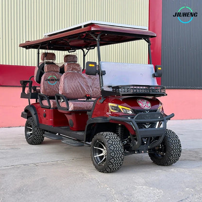 2025 New 48V/72V EEC/DOT Certified Electric Sightseeing Car Hot Selling 6 Seat Amusement Park Golf Carts with 2 & 4 Seats Good Vibrations