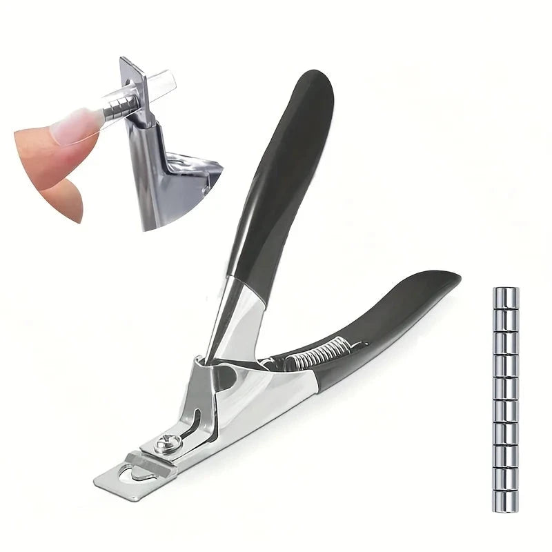 Acrylic Nail Clippers with 15Pcs Magnets Nail Clippers Cutters for Long Acrylic Gel Nails Tips Adjustable Stainless Good Vibrations
