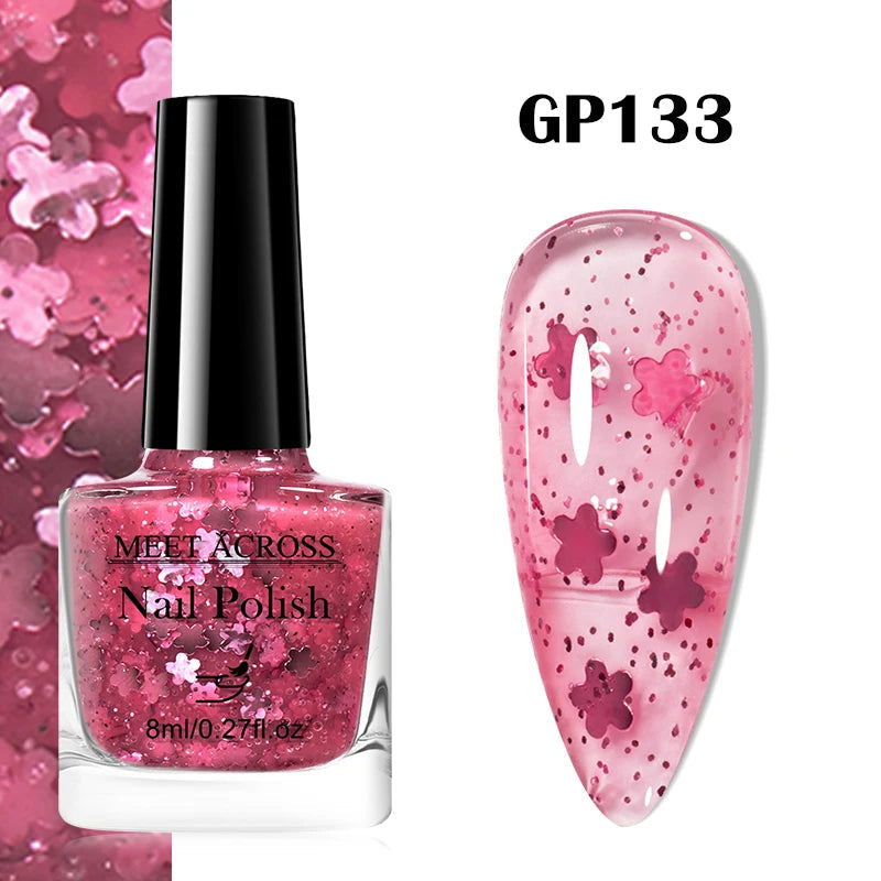 48 Colors Nail Polish Quick Dry No-bake Lasting Water-based Tearable Manicure Not Easy To Fade Semi-permanent Varnish Nail Art Good Vibrations