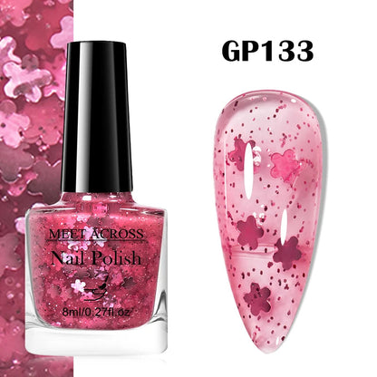 48 Colors Nail Polish Quick Dry No-bake Lasting Water-based Tearable Manicure Not Easy To Fade Semi-permanent Varnish Nail Art Good Vibrations