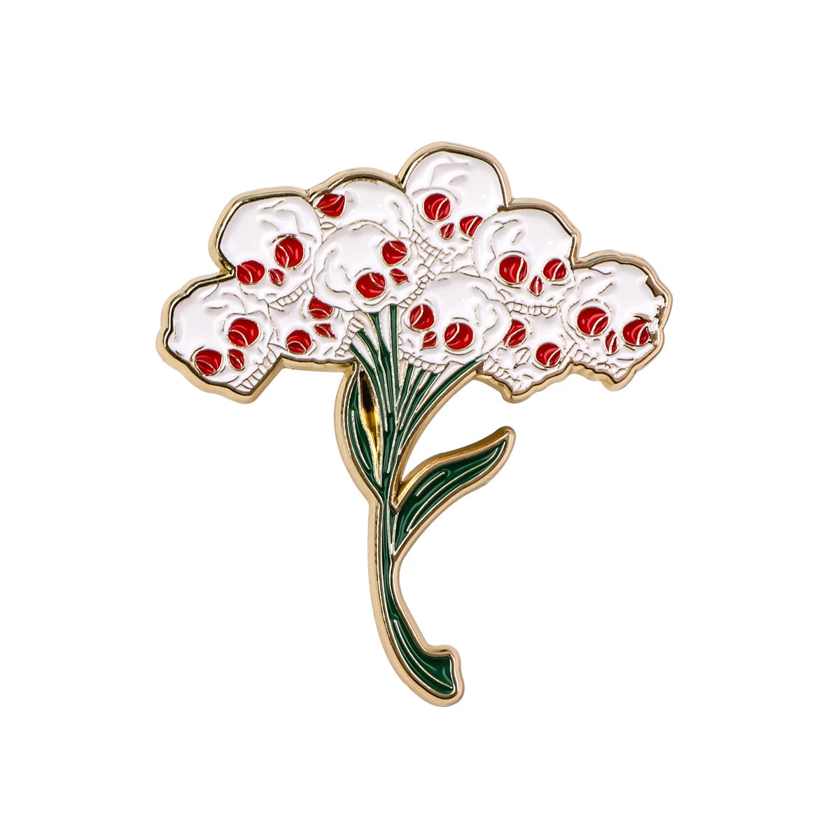 Halloween Accessories Skulls Enamel Pin Cool Metal Badges Lapel Pins for Backpack Men Brooch for Clothes Fashion Jewelry Good Vibrations