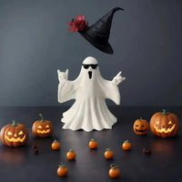 New Cute Cute Ghost Statue Ghosts Small Scary Ghost Figurines Halloween Home Decorations Coffee Table Centerpieces Shelf Good Vibrations