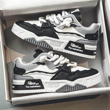 Male Sneakers Shoes For Man Men Shoes Breathable Lightweight Street Fashion Durable Walking Sneaker For Teens Good Vibrations