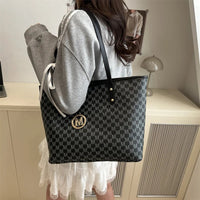 Large Capacity Letter Bag Commuting Tote Bag Women'S Popular Fashion Shoulder Bag Diamond Grid Large Capacity Handbag Good Vibrations