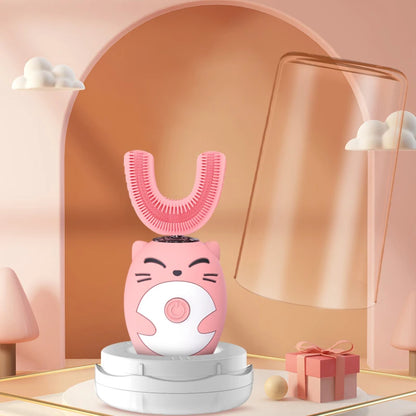 Sonic Electric Toothbrush Kids U-shaped Smart 360 Degrees Ultrasonic Tooth Brush Teeth Whitening For Children IPX7 Waterproof Good Vibrations