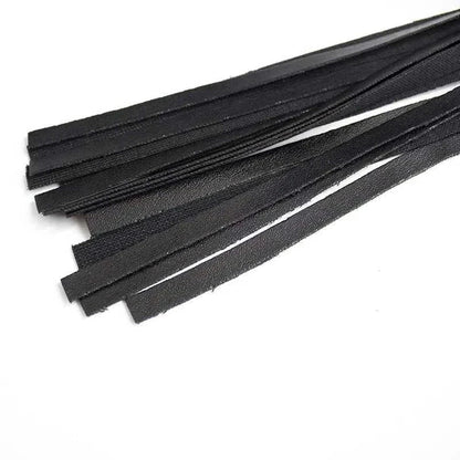 BDSM Bondage Black Leather Flogger for Adults Games and Fetish Play