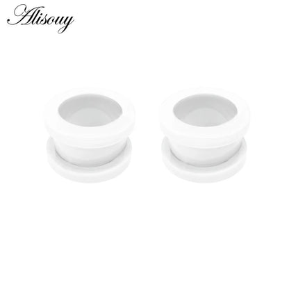 2Pcs/lot Fake Cheater Acrylic Ear Plugs And Tunnels Ear Expander Stretchers Kit Ear Tragus Piercing Set Body Jewelry 9 Sizes Good Vibrations Adult Super Store