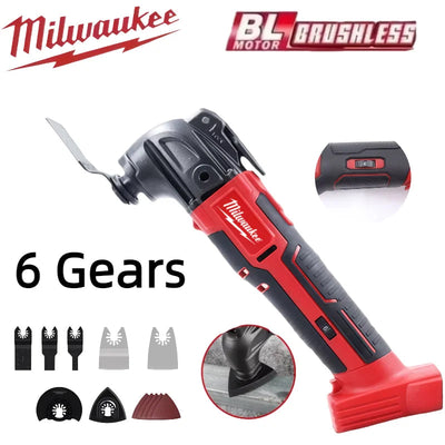 Milwaukee Electric Oscillating Multi Function Tool 6 Gears Cordless Vibration Trimmer Cutting Saw Power Tools