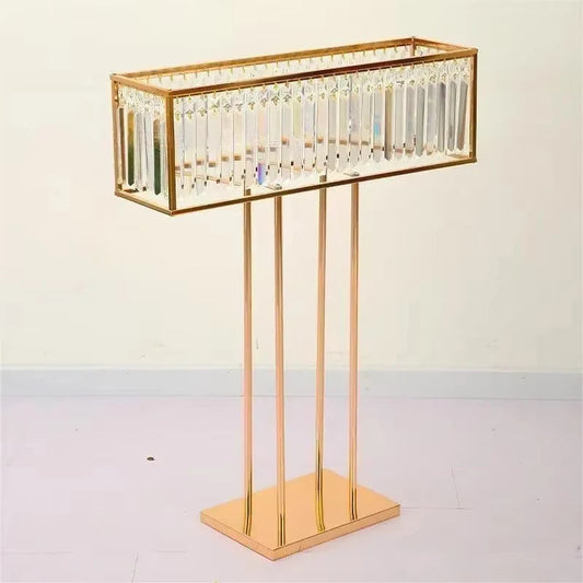 2/4/5/8/10 pieces of wedding centerpiece acrylic flower stand, main table decoration, electroplated gold, birthday party event Good Vibrations