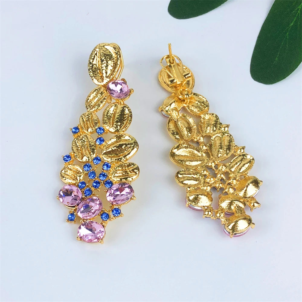 High Quality 18K Gold Plated Jewelry Sets For Women Luxury Design Necklace Earrings Bracelet And Ring Full Set Jewelry Trending Good Vibrations Adult Super Store