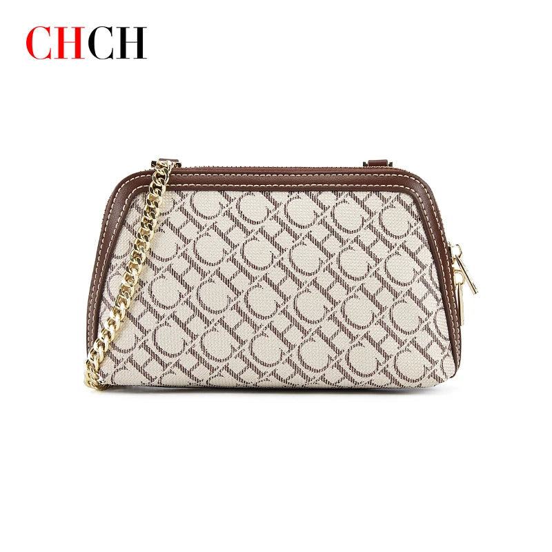 CHCH Shoulder Bag Fashion Retro Messenger Bag Designer Light Luxury Crossbody Bag Chain Suede Leather Bag Chain Shoulder Bag Good Vibrations