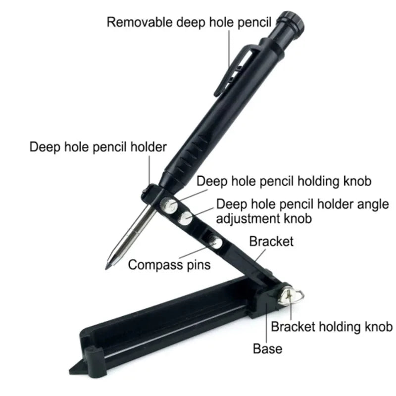 Graffiti Tools Writing Tools With Deep Hole Pencils Woodworking Line Measuring Tools Multi-function Adjustable Compass Tool Good Vibrations