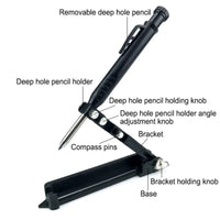Graffiti Tools Writing Tools With Deep Hole Pencils Woodworking Line Measuring Tools Multi-function Adjustable Compass Tool Good Vibrations