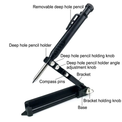 Graffiti Tools Writing Tools With Deep Hole Pencils Woodworking Line Measuring Tools Multi-function Adjustable Compass Tool Good Vibrations