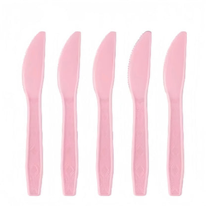 Light Pink Party Supplies Dinnerware Set Include Plates and Cups Tablecloth for Baby Shower Wedding Birthday Valentine's Day Good Vibrations