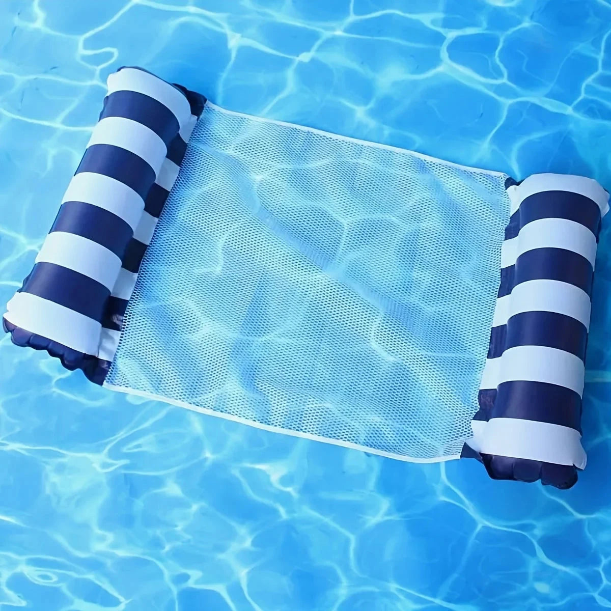 Premium Striped Swimming Pool Loungers - Durable Sunbathing Mattresses, Perfect for Pool Parties & Beach Adventures Good Vibrations