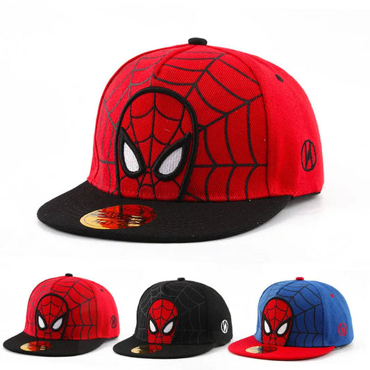 Anime Cartoon Spiderman Hats for Kids Baseball Cap Spring Summer Children's Snapback Hip Hop Adjustable Caps Good Vibrations