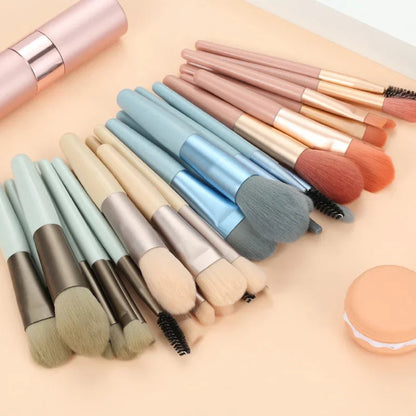 8Pcs Professional Makeup Brushes Set Cosmetic Powder Eye Shadow Foundation Blush Blending Concealer Beauty Make Up Tool Brushes Good Vibrations
