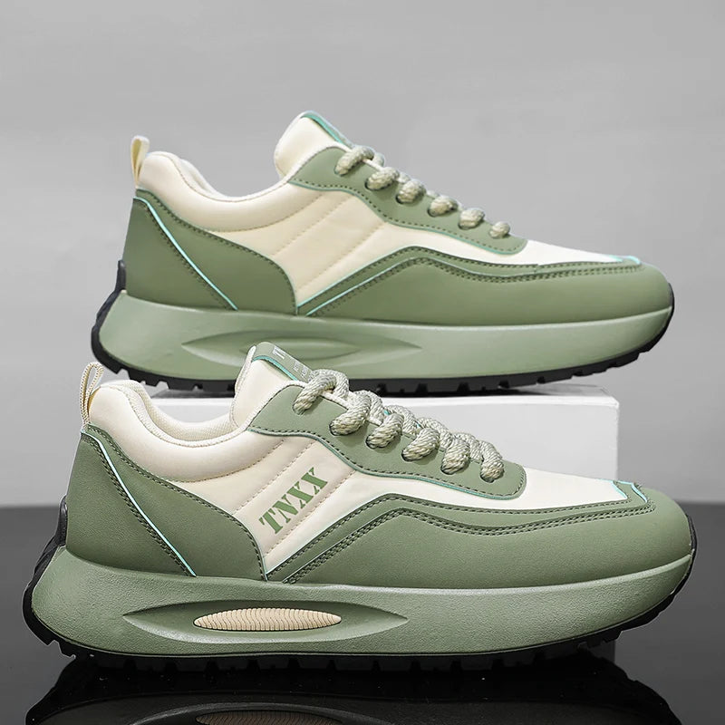 New Casual Sneakers Breathable Male Sneaker Round Toe Platform Outdoor Non-slip Comfortable Fashion Shoe Trend Shoes for Men Good Vibrations