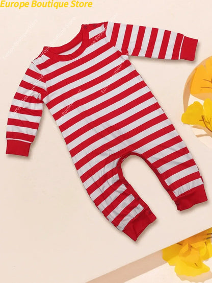 2026 Happy New Year's Clothes Gift Cartoon Family Cute Christmas Pajamas Set Mother Father Kids Matching Outfits Xmas Look Pjs Good Vibrations