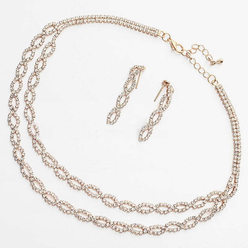 Fashion Necklace Earrings Set Dress Accessories Necklace Earrings Jewelry Set Wedding Dress Up Accessories Party Holiday Gift Good Vibrations Adult Super Store