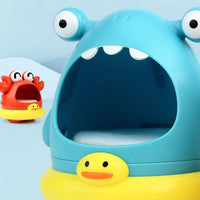 Bath Bubble Machine Crab Shark Bath Bubble Maker For Baby Shower Toys Interactive For Holiday Kids Bathroom Birthday Daycare Good Vibrations