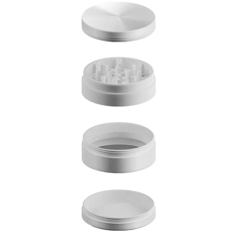 Ceramic Coating Spice Grinder White Nonstick Ceramic Coating Metal Grinder-4 Layers 63mm/2.5" Good Vibrations
