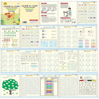 4 Books Pen Magic Copy Book Free Wiping Children Kids Writing Sticker Practice English Copybook For Calligraphy Montessori Gift Good Vibrations