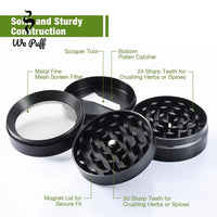 WE PUFF 4 Layers Cute Tobacco Grinder Zinc Alloy Herb Crusher Three Specifications 40/50/63mm Grinders for Smoking Accessories GOOD Vibrations Adult Super Store