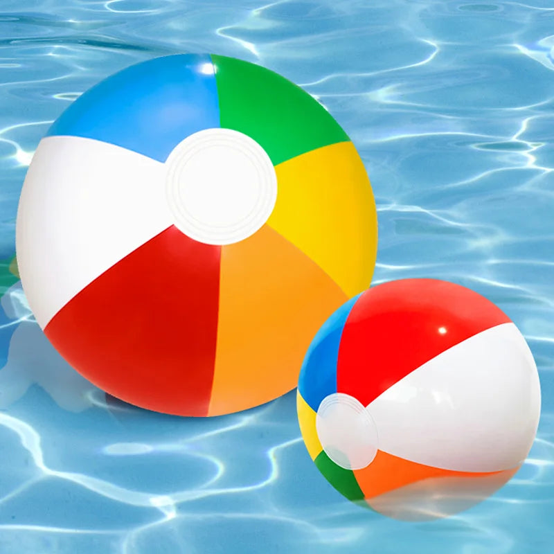 3 Pcs Inflatable Beach Ball Colorful Balloons Swimming Pool Party Water Game Beach Sports Ball Fun Toys for Kids Good Vibrations