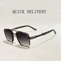 New Sunglasses For Men Luxury Fashion Glasses Sunscreen  Square Sunglasses Women Trendy Vintage Gafas De Sol Hombre Zonnebril Su Good Vibrations