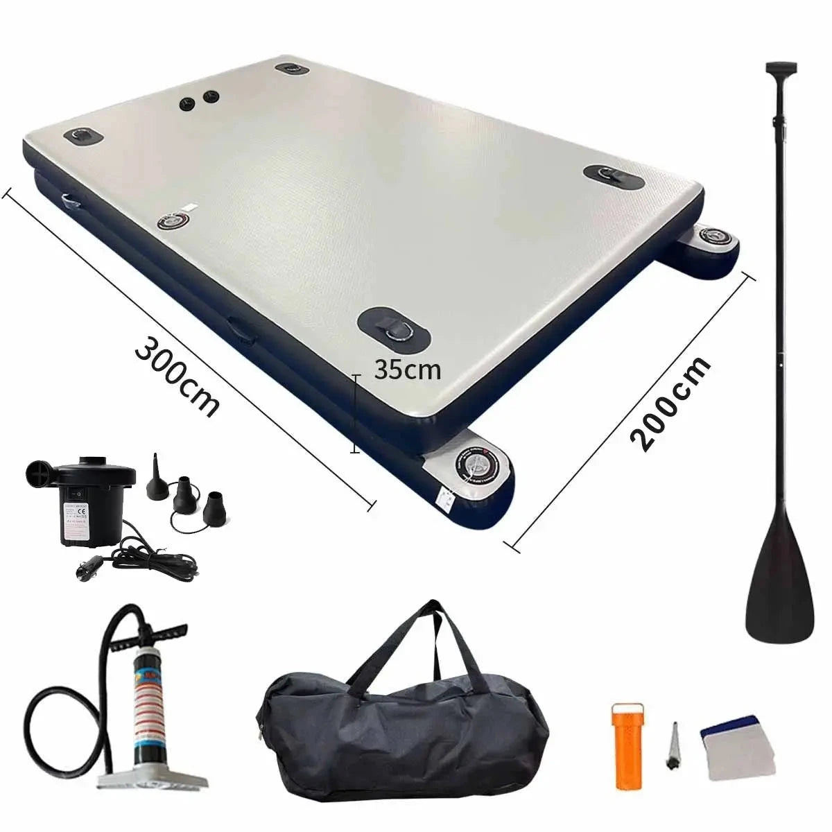 Thickened portable folding inflatable fishing floating platform Luya boat professional fishing platform Good Vibrations