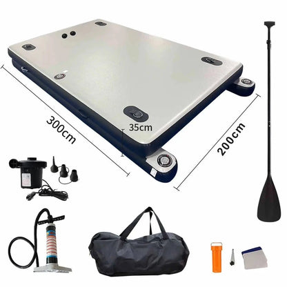 Thickened portable folding inflatable fishing floating platform Luya boat professional fishing platform Good Vibrations