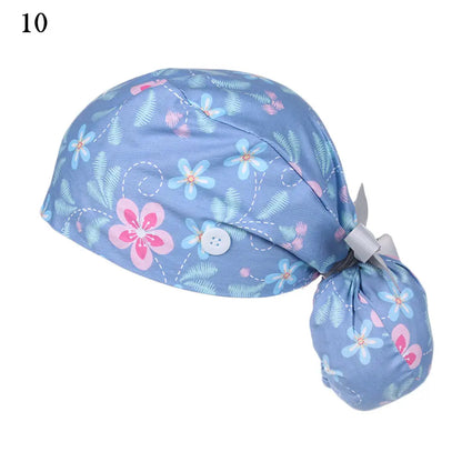 Women & Men Tie Back Hats Ponytail Holder Adjustable Long Hair Cap Working Hat With Button Working Cap Good Vibrations