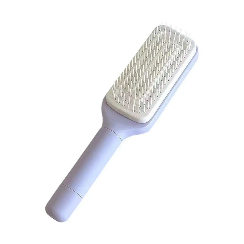 Rotating Comb Long Handle Anti-static Scalp Massage Hair Comb for Women Self Hair Brush with Retractable Comb Hairdressing Tool Good Vibrations