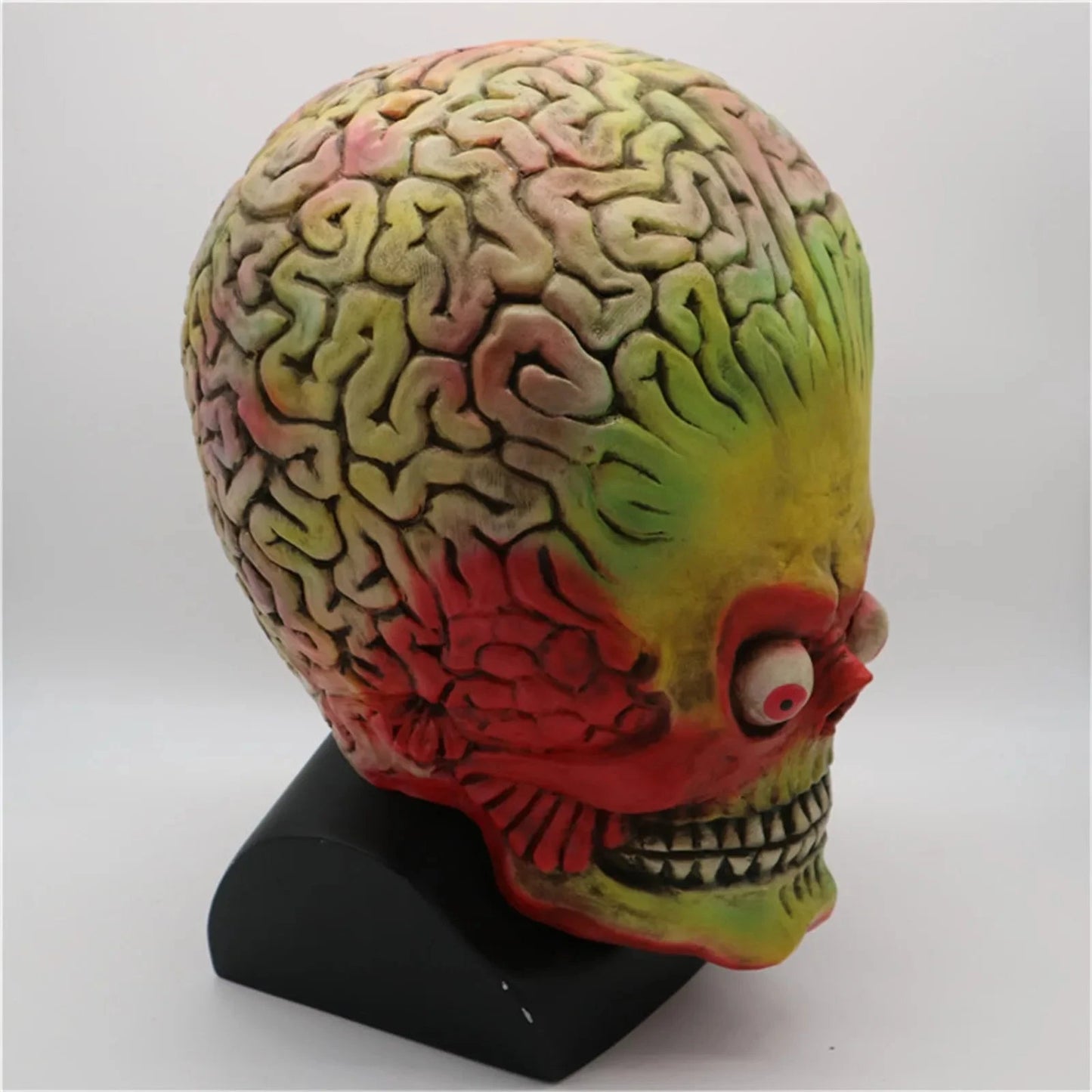 Halloween funny mask headgear funny Martian headgear Halloween role-playing party props latex simulation mask Good Vibrations