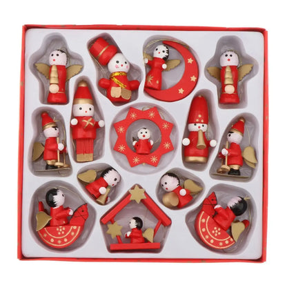 A Christmas Box Christmas Trees Hanging Santa Crafts Ornaments Family Friends Trees Charms Decorations DIY Keychain Pendants Good Vibrations